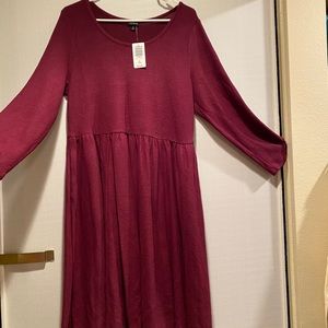Torrid Maroon Sweater Dress, Size 2 (18-20)